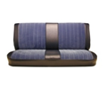 Chevrolet Truck 1981-1987 Standard Cab Bench Seat With Regal Velour Cloth Inserts - Black Madrid with 89
