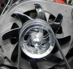 Billet aluminum Alternator Pulley