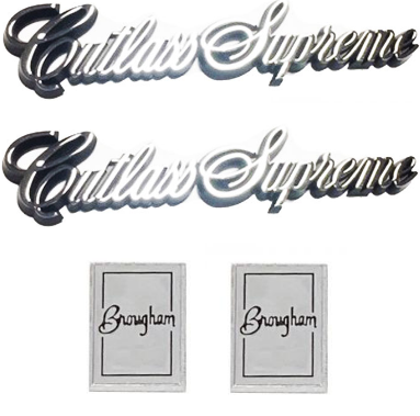 1978-1988 Oldsmobile Cutlass Brougham Sail Panel Ornament Emblem Combo