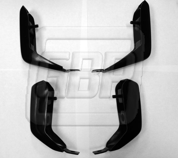 81-87 Grand National Front and Rear bumper guard Bumperettes - Black