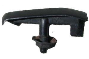 83-1986 Monte Carlo SS Black rear bumper center trim cap