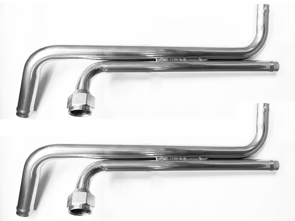 86-87 Turbo Buick 89 TTA Turbo Trans Am Black Stainless Steel Coolant Lines without Throttle Body