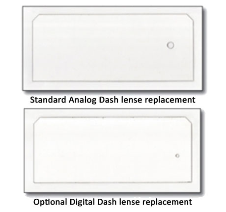 Reproduction Main Instrument Lens for the Standard Analog Dash