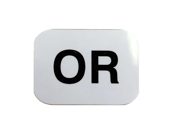 1980-87 Gas Tank Inlet Neck Tag-All GM (code OR)