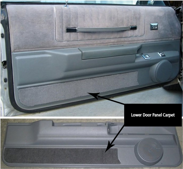 Carpet for Lower Door Panels