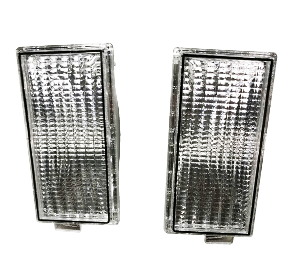 78-79 Malibu El Camino Clear Front Parking Turn Signal Marker Light Lens Set