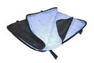 T Top Glass Storage Bag, Black Vinyl
