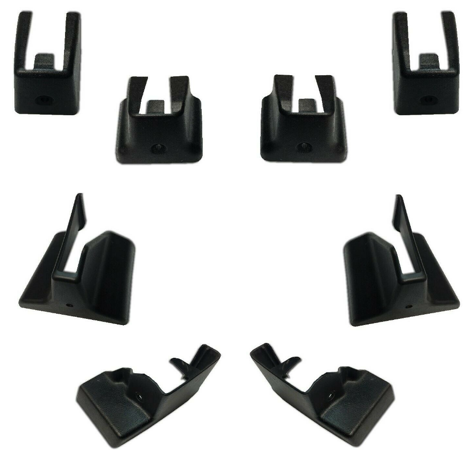 78-88 GBody LH & RH MANUAL Bucket Seat Track Leg Mount Plastic Cover 8pc Set