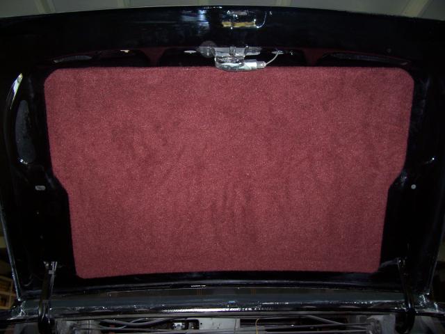 Monte Carlo Trunk Lid Carpet Kit Burgundy