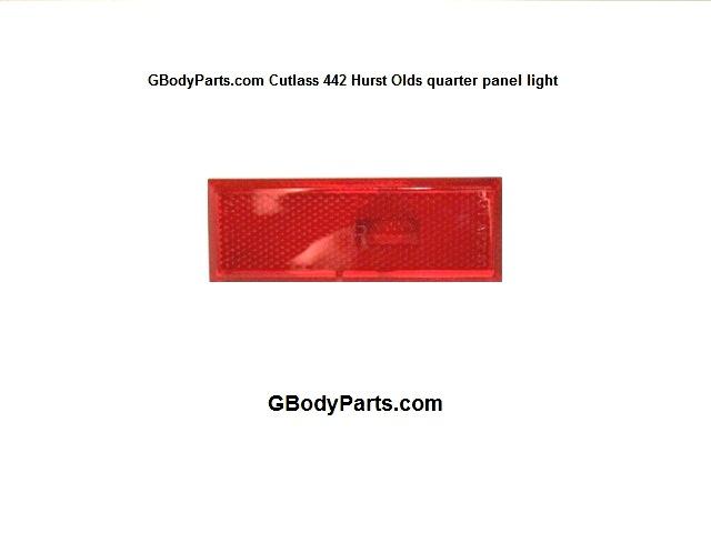 1981-1988 Oldsmobile Cutlass, 442, Hurst / Olds, Rear Red Quarter Panel Marker Lights PS RH
