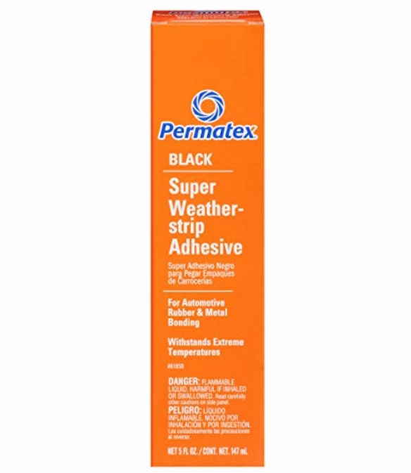 Permatex 81850 Black Super Weatherstrip Adhesive