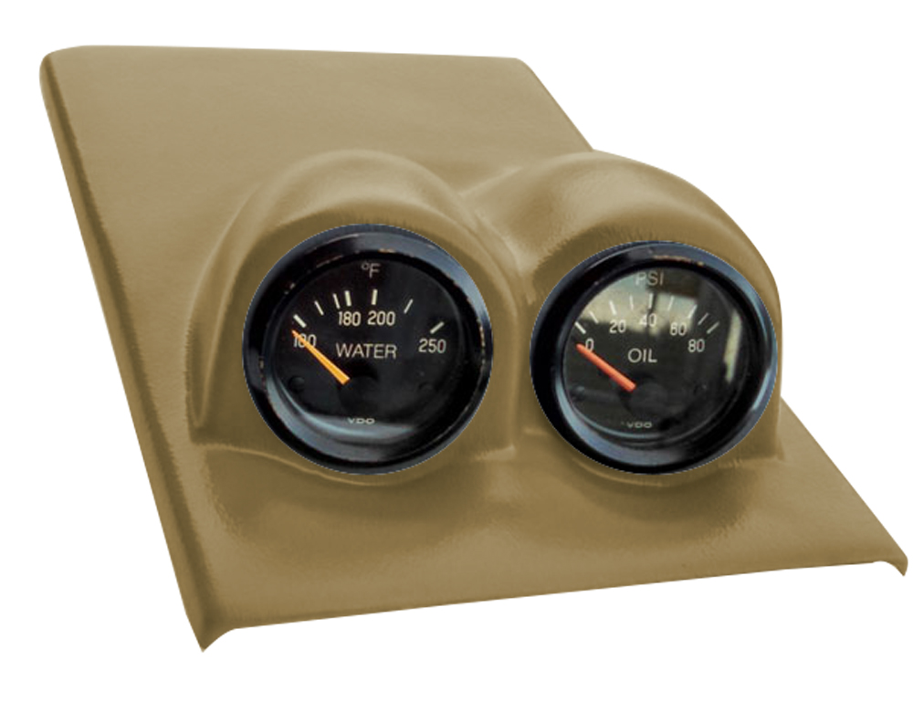 2 Gauge Console Race Pod 1601 Dark Saddle