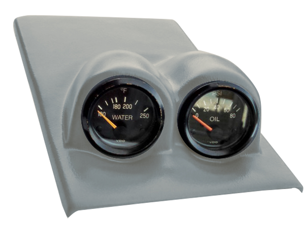 2 Gauge Console Race Pod 1589 Gray