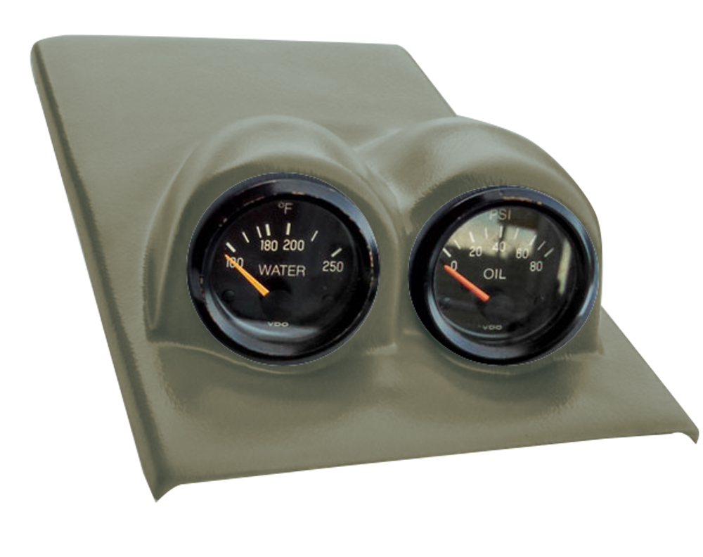 2 Gauge Console Race Pod 1594 Sage Green