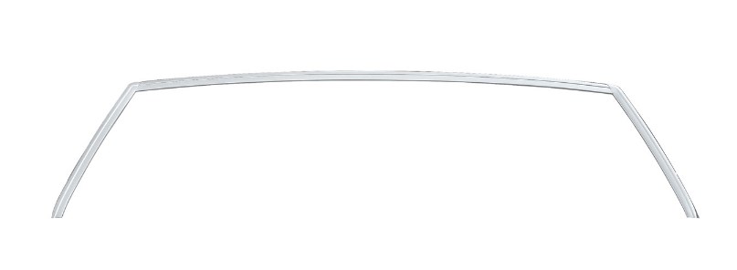1978-1988 Gbody Rear Window Molding Trim, Anodized, 3 Piece Set