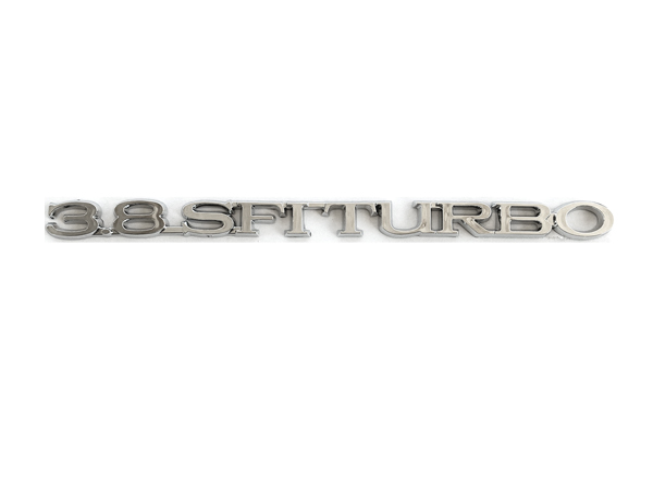 84-87 Turbo Regal Aftermarket 3.8 SFI TURBO Chrome Trunk Emblem