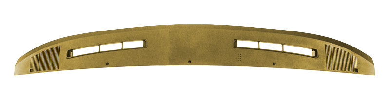 1978-87 Reproduction Upper Dash Speaker Bezel Panel Dark Saddle