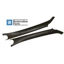 GM Interior A Pillar Moldings Driver and Passenger Side Set 1623 Brown