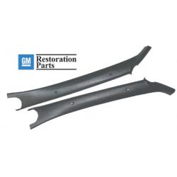 GM Interior A Pillar Moldings Driver and Passenger Side Set 1589 Gray