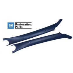 GM Interior A Pillar Moldings Driver and Passenger Side Set 1597 Medium Blue
