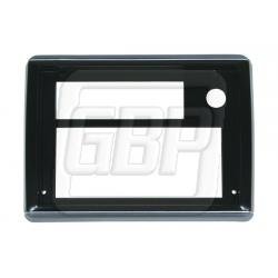86-87 El Camino Radio Face Plate Dark Gray with Silver Trim