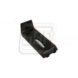 86-87 Console Shift Trim Plate Sport Black with Red Trim