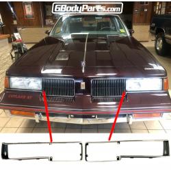 1987-1988 Oldsmobile Cutlass 442 Salon Euro Headlight Trim Bezels GM# 22528715 GM# 22528714