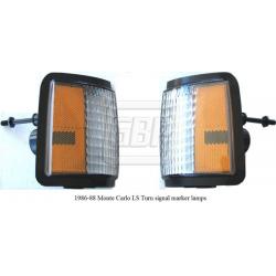 1986-88 Chevrolet Monte Carlo LS header panel turn signal Marker Light Set