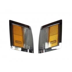 1984-1987 Chrome Turbo T-Type Regal Front marker light lens Set