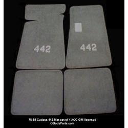 78-88 Cutlass 442 Floor Mats