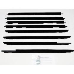 81-83 Chevrolet Malibu 4 Door Sedan Station Wagon 8 Piece Inner/Outer belt moldings dew sweep