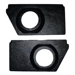 Modern Speaker Panel Set 4" 1590 Black