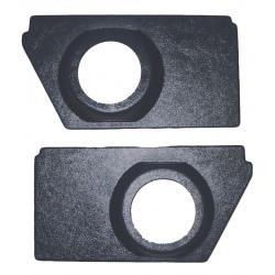 Modern Speaker Panel Set 4" 1598 Medium Dark Gray