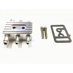 84-85 Turbo Buick Vacuum Block - Billet Aluminum - Grooved Finish
