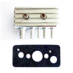 86-87 Turbo Buick Vacuum Block - Billet Aluminum - Grooved Finish