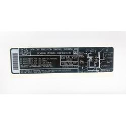 1987 Turbo Buick 3.8L Engine Emissions Decal 25529051