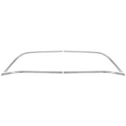 1978-87 El Camino Rear Window Reveal Moldings Anodized Chrome