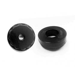 78-87 Buick Regal Manual Antenna Bezel and 12 Point Black Nut Combo
