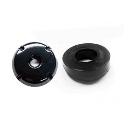 78-87 Buick Regal Manual Antenna Bezel and 4 Point Black Nut Combo