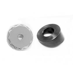 82-92 Camaro/Firebird Manual Antenna Bezel and 12 Point Chrome Nut Combo