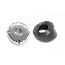 82-92 Camaro/Firebird Manual Antenna Bezel and 4 Point Chrome Nut Combo