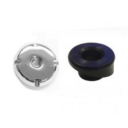 1978-92 Chevrolet Impala Caprice Manual Antenna Bezel and 4 Point Chrome Nut Combo
