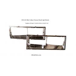 1981-86 Olds Cutlass Chrome Head light Bezels