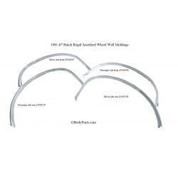 1981-87 Buick Regal Limited Anodized Wheel Well Moldings Set
