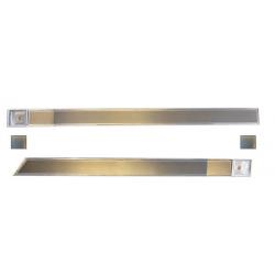 84-87 Turbo Buick door panel escutcheon trim kit Passenger Side, brushed gray