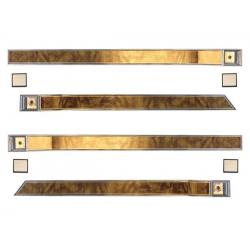 81-86 Buick Regal door panel Escutcheon trim kit Driver AND Passenger Sides, wood grain