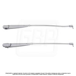 78-88 A&G Body Models Windshield Wiper Blade ARM - SILVER - LH & RH PAIR