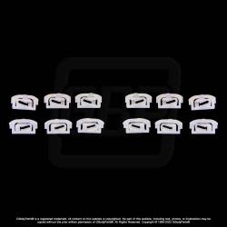 78-88 A/G Body Rear Back Glass Window Reveal Molding Trim CLIPS 12pcs