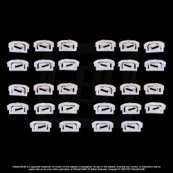 78-88 A/G Body Front Windshield Rear Back Glass Window Molding Trim CLIPS 28 pcs