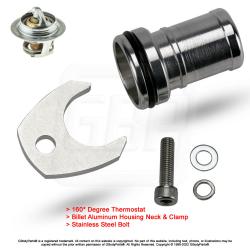 86-87 Grand National 89 TTA 160* Thermostat, Billet Aluminum Housing & Bracket Combo Deal